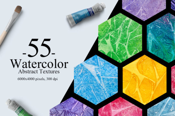 55 Watercolor Abstract Textures Review
