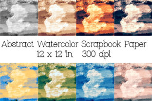 Abstract Watercolor Scrapbook Paper Backgrounds Review