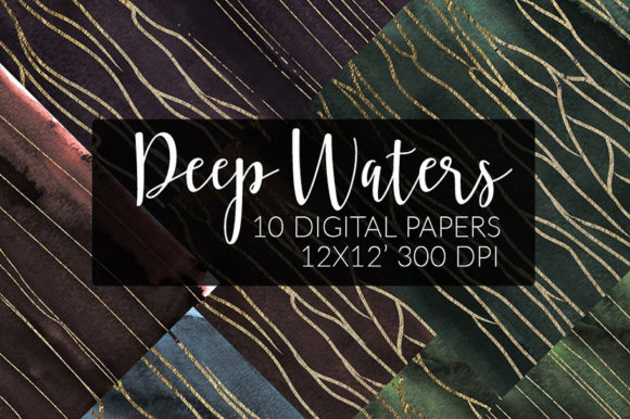 Dark Papers Watercolor Gold Textures Review