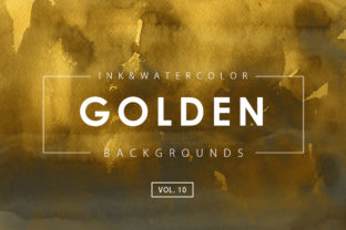 Golden Ink Watercolor Backgrounds 10 Review