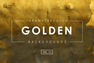 Golden Ink Watercolor Backgrounds 12 Review
