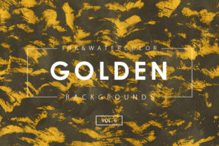 Golden Ink Watercolor Backgrounds 6 Review