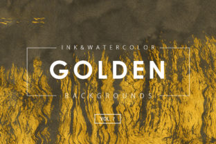 Golden Ink Watercolor Backgrounds 7 Review