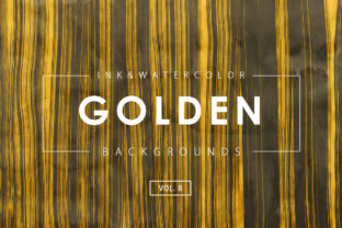 Golden Ink Watercolor Backgrounds 8 Review