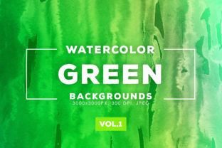 Green Watercolor Backgrounds 1: A Designer Review