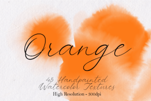 Orange Watercolor Textures for Branding