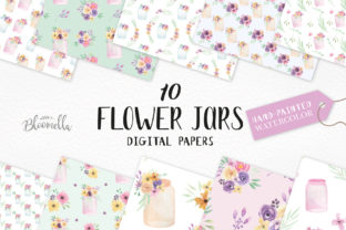 Watercolor Floral Patterns for Spring Crafts