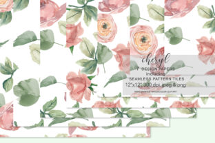 Watercolor Flowers Seamless Patterns Review