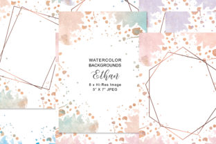 Watercolor Splashes 5x7 Backgrounds Review