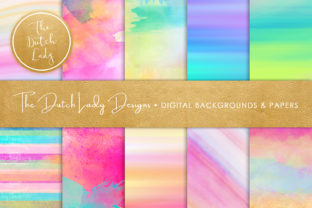 Watercolor Stripe Smear Backgrounds Review